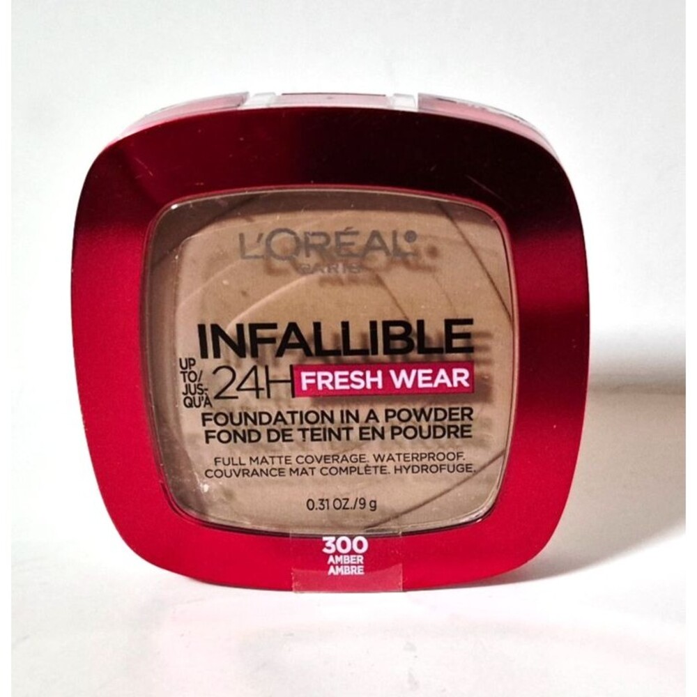 L'oreal Infallible 24H FRESH WEAR Full Matte Coverage Powder 300 AMBER 0.31oz